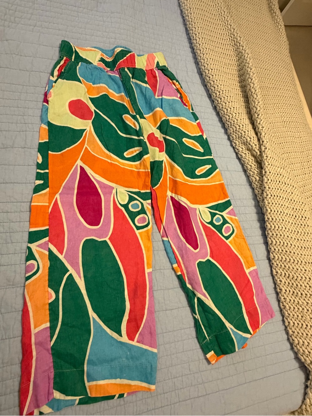 Christian Siriano women’s Multicolor Abstract Floral Pants
